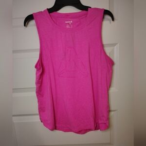 Reebok Women's Vibrant Pink Muscle Tee Sleeveless Size Large